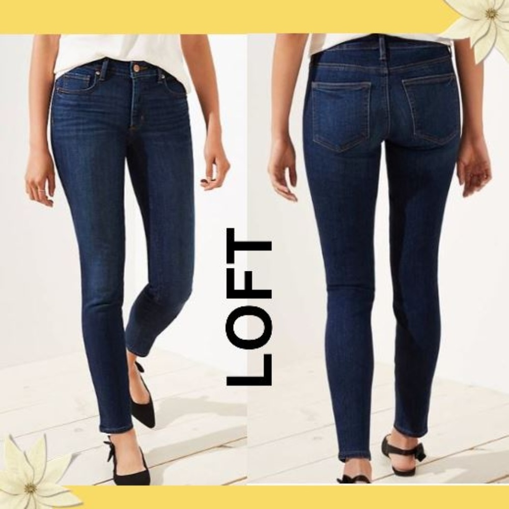 Loft Jeans mid-rise curvy skinny Size 2, Size 26